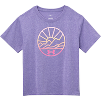 Under Armour Kids' Sunset Mountain Breathable Cotton T-shirt Front_Flat