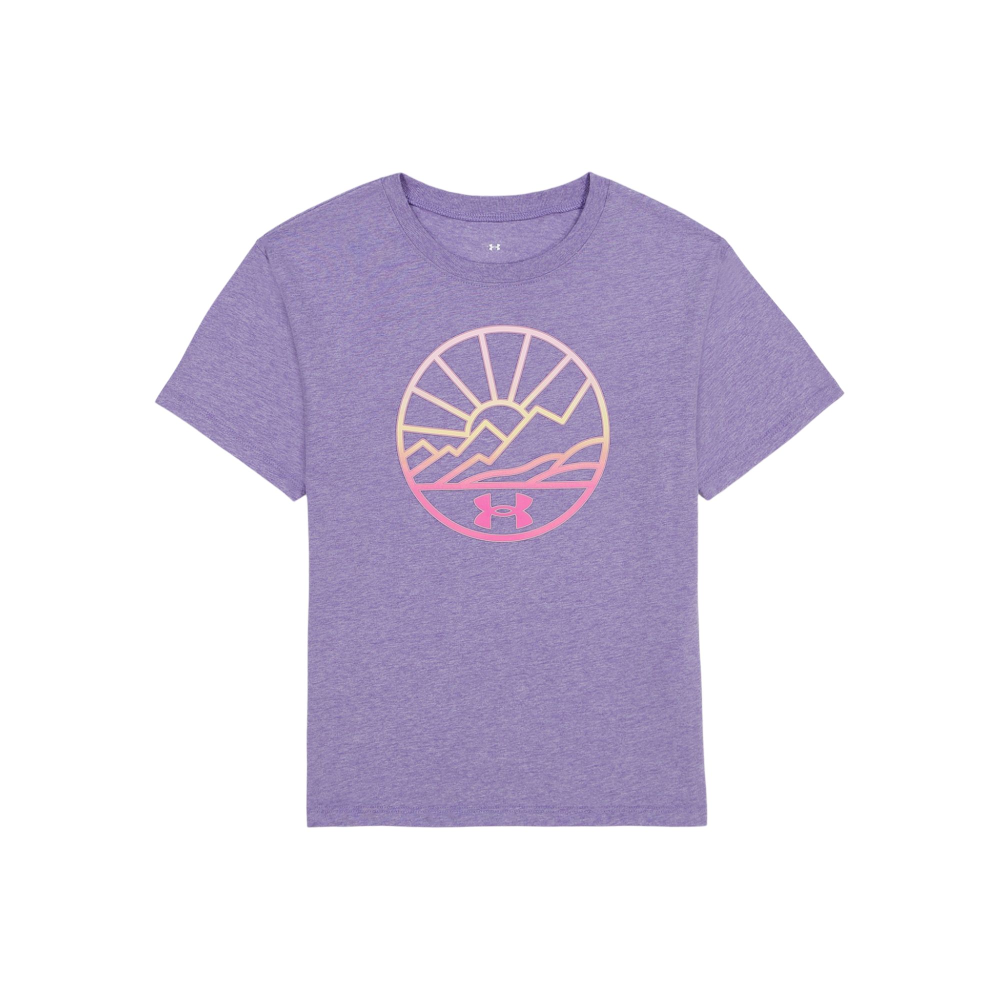 Under Armour Kids' Sunset Mountain Breathable Cotton T-shirt