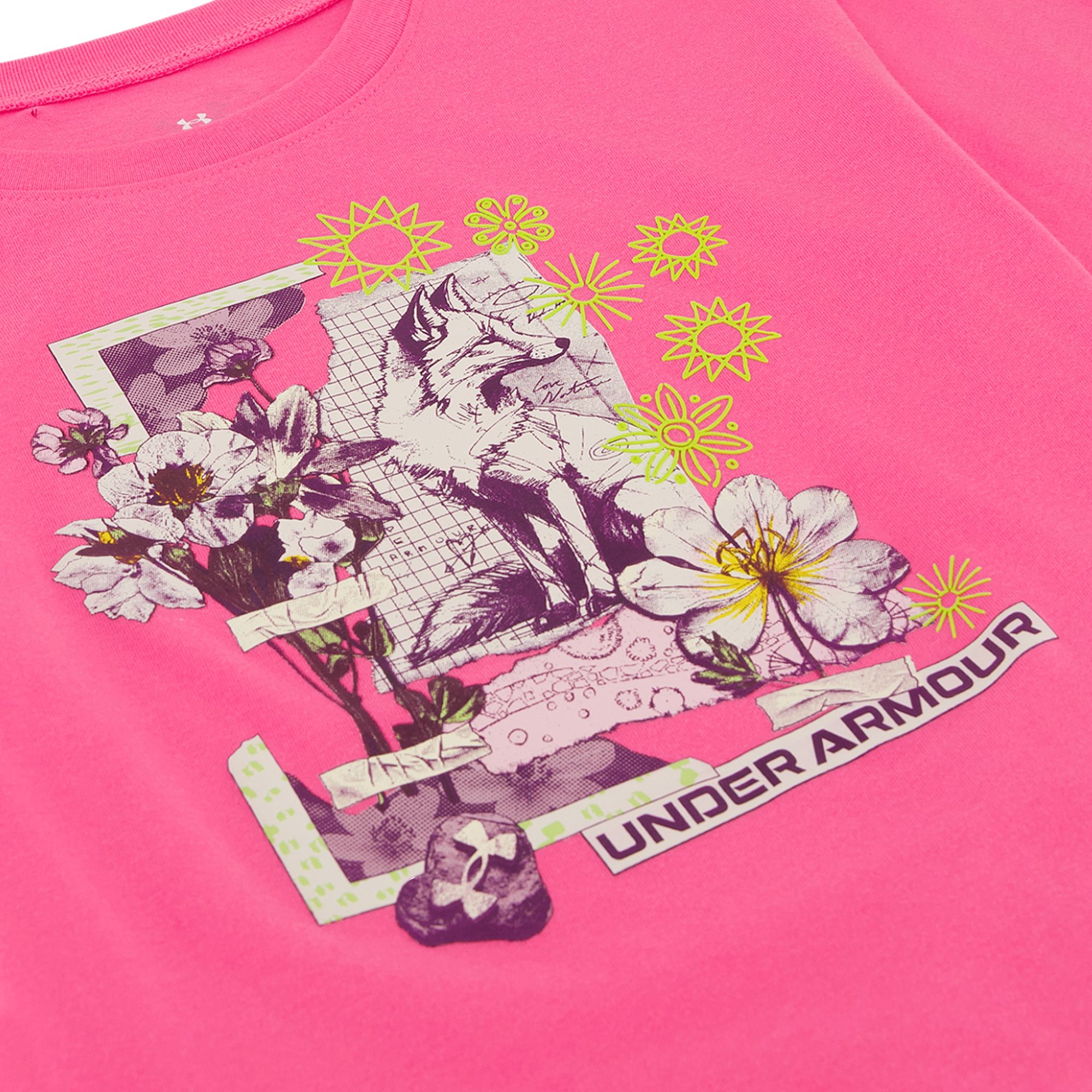 Under Armour Kids' Fox Collage Breathable Cotton T-shirt
