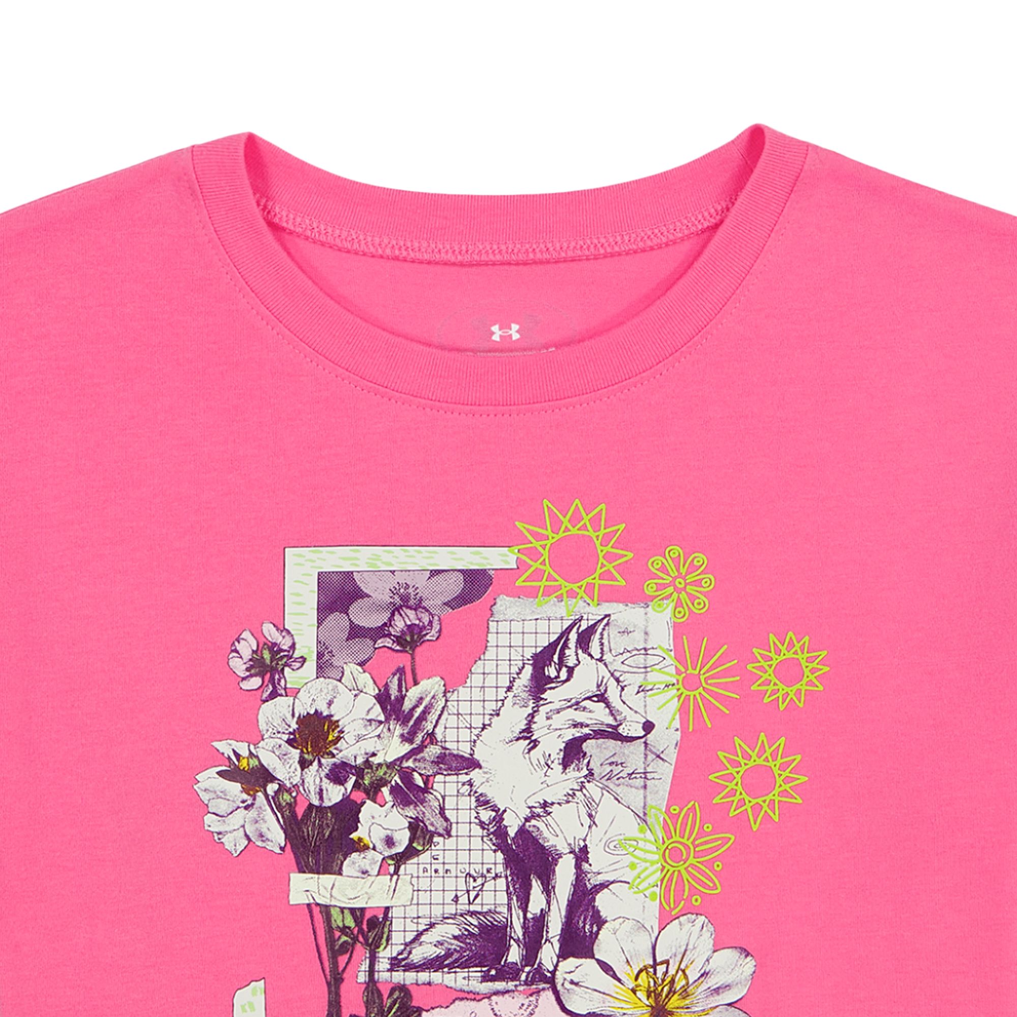 Under Armour Kids' Fox Collage Breathable Cotton T-shirt