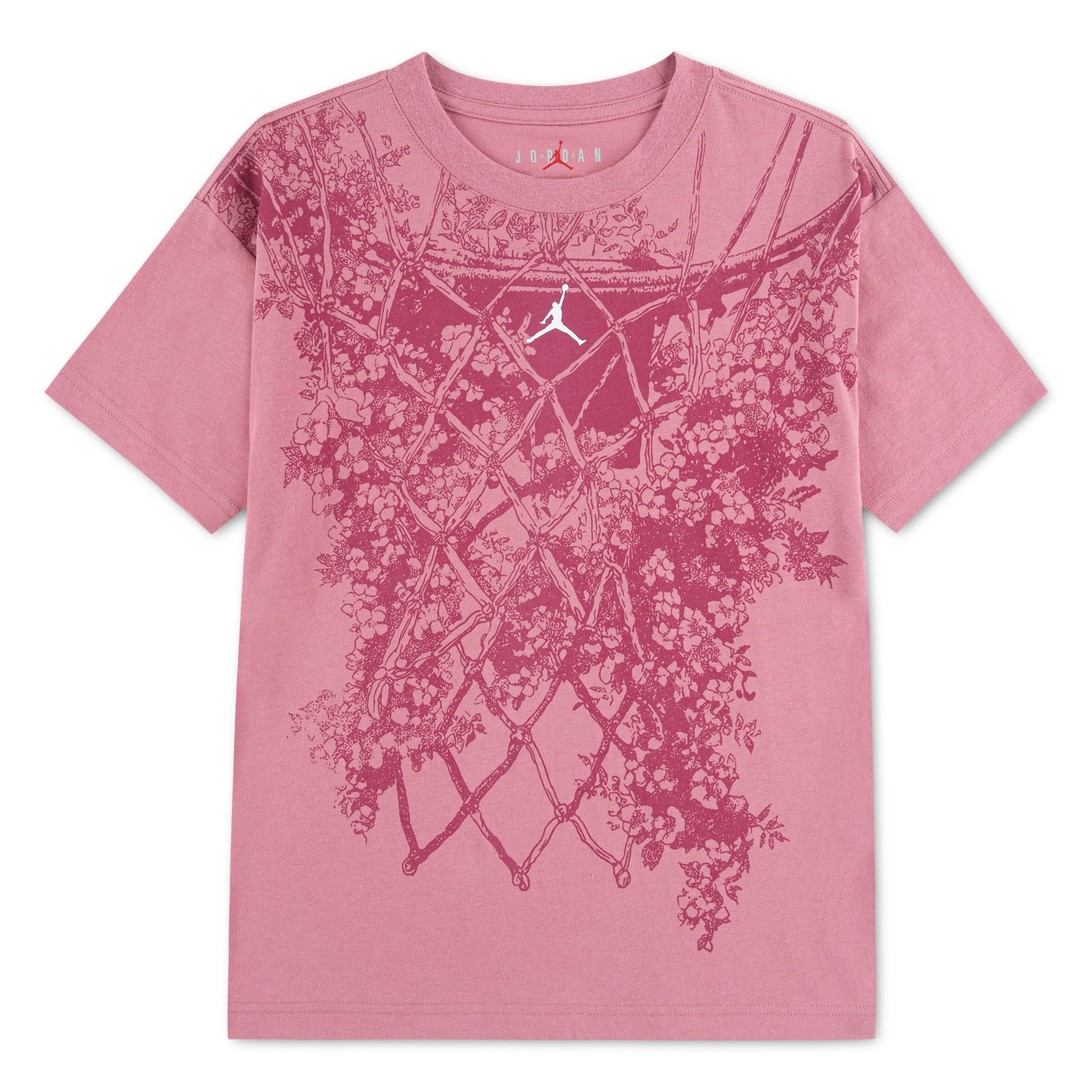 Jordan Kids' Michael Net Bouquet Short Sleeve Floral T-shirt