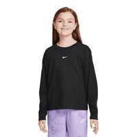 Nike Sportswear Girls' Essential Low Brand Read Long Sleeve T-Shirt Front_Flat