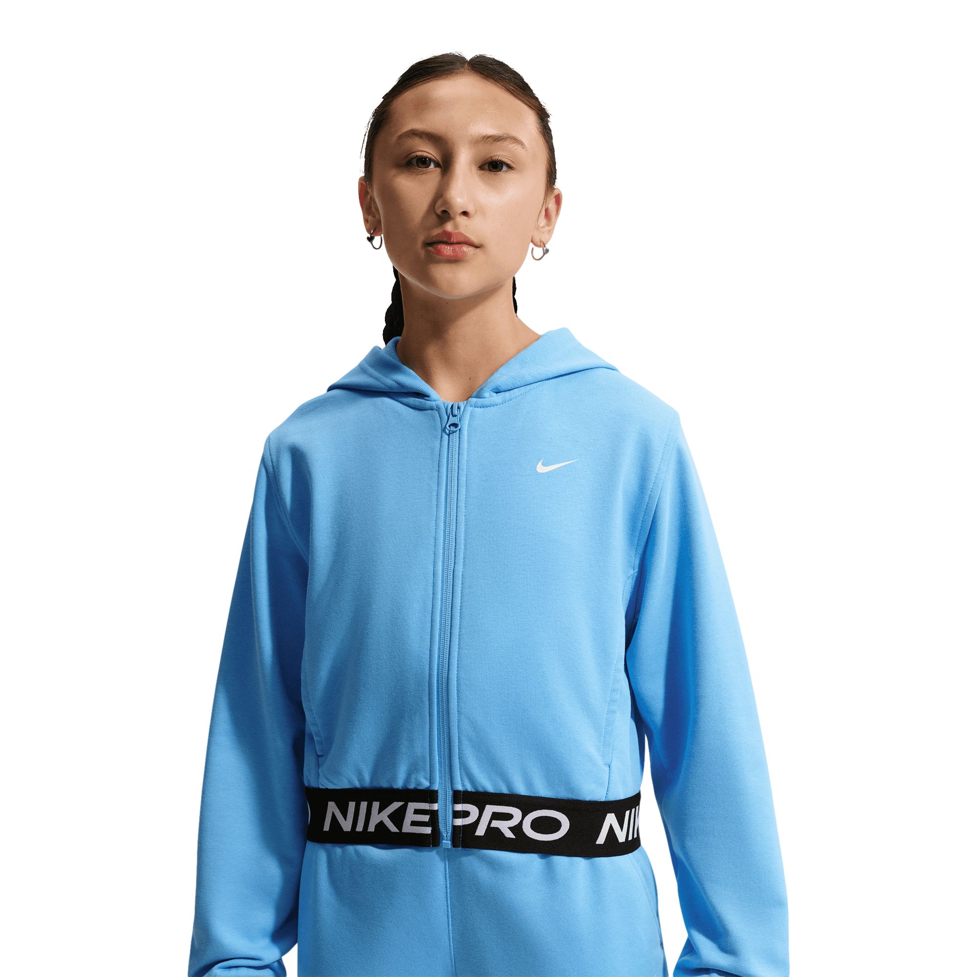Nike Pro Girls' Dri-FIT Full Zip Fleece Hoodie