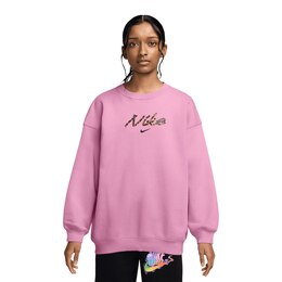Nike Sportswear Kids' All Over Print Studio Fleece Oversized Sweatshirt