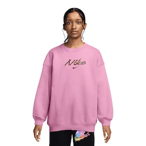 Nike Sportswear Kids' All Over Print Studio Fleece Oversized Sweatshirt