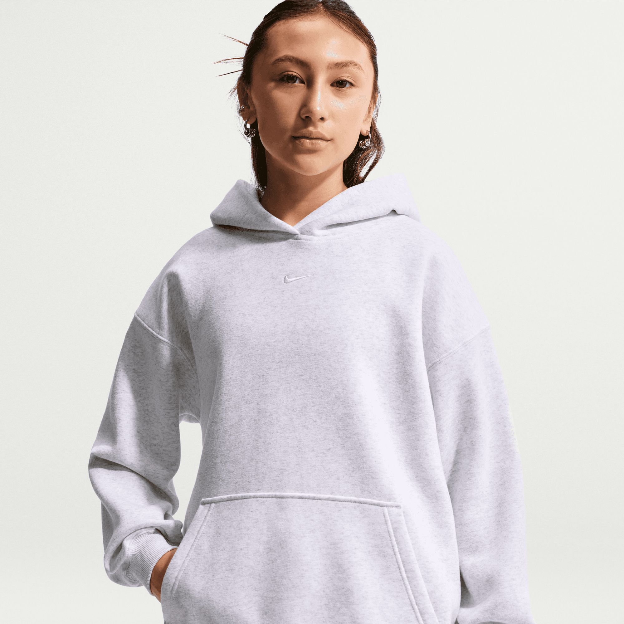 Nike Sportswear Kids' Studio Fleece Oversized Pullover Hoodie