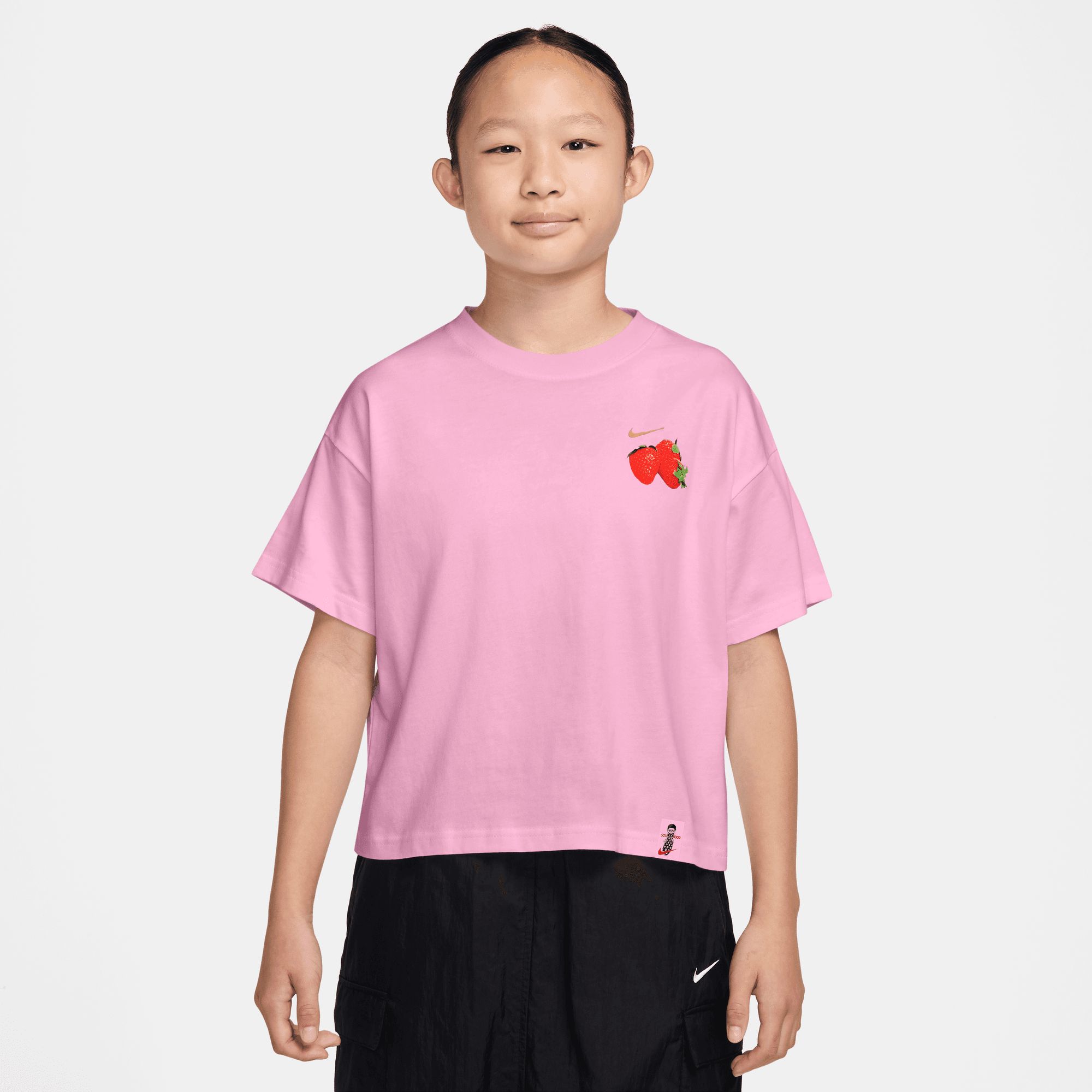 Nike Sportswear Girls' Boxy Waffles T-Shirt