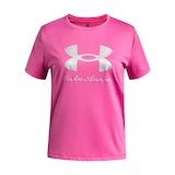 Under Armour Girls' Tech™ Shimmer Graphic T-Shirt Front_Flat