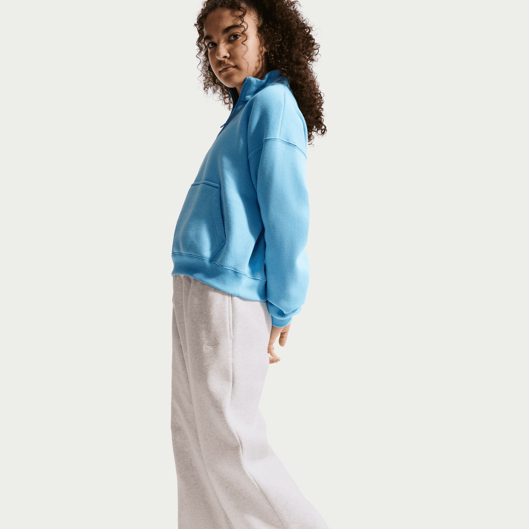 Nike Sportswear Girls' Studio Fleece Open Hem Pants