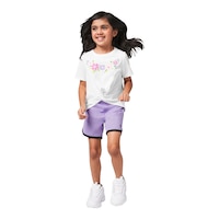 FWD Toddler Girls' Reversible Shorts Front_Flat