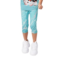 FWD Kids' Toddler Girls' Marble Reversible Crop Leggings, Casual, Stretch Front_Flat