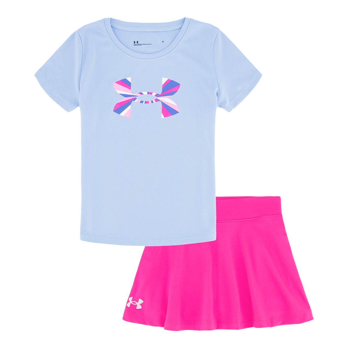 Under Armour Girls' 2-4 Zoom Out Logo Skort Set