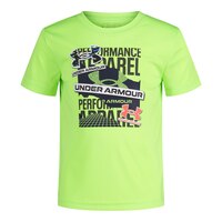 Under Armour Toddler Boys' 4-7 Mixed Media Logo T Shirt Front_Flat