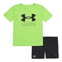 Under Armour Toddler Boys' Speckled T Shirt And Short Set Front_Flat