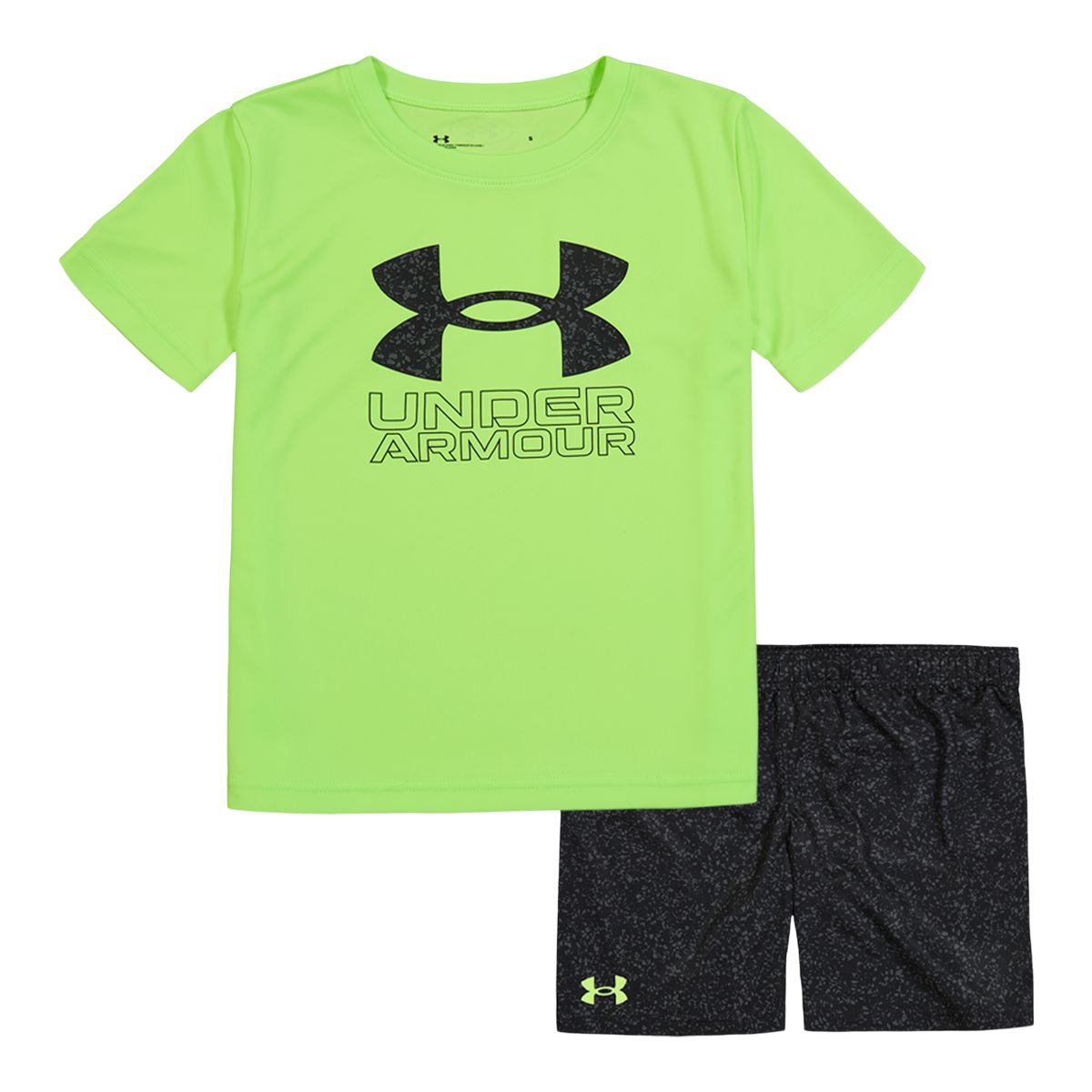 Under Armour Toddler Boys' 4-7 Speckled T Shirt And Short Set