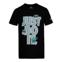Nike Boys' 4-7 Faux Just Do It Labels T Shirt Front_Flat