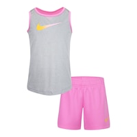 Nike Toddler Girls' 4-6X Freeze Tag Mesh Short Set Front_Flat