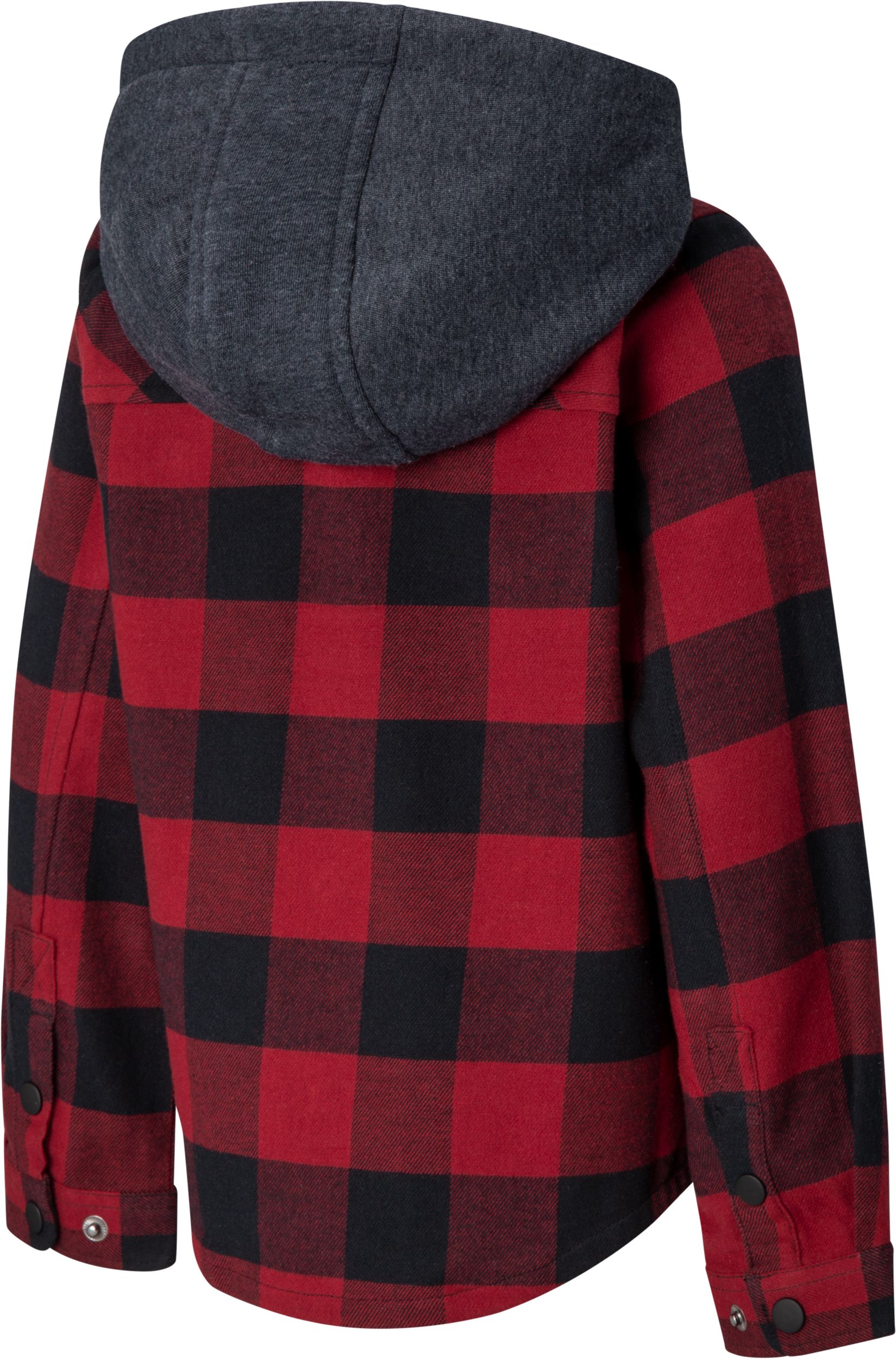 Ripzone Boys' Hideout Hooded Flannel Shirt - (2-6)