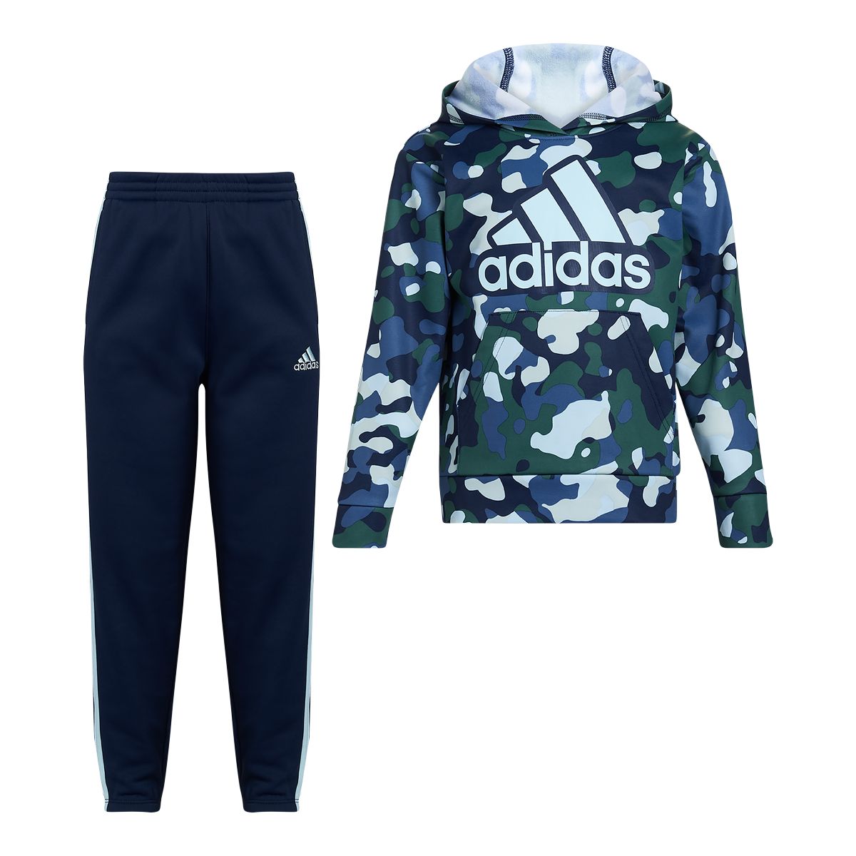 Adidas Men s 2 7 FLC Camo Hoodie Jogger Set SportChek