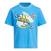 Adidas Women's 2-7 Graphic Cotton SS Tee Front_Flat