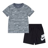 Nike Sportswear Toddler Boys' 2-4 Swoosh Breeze Shorts Set Front_Flat