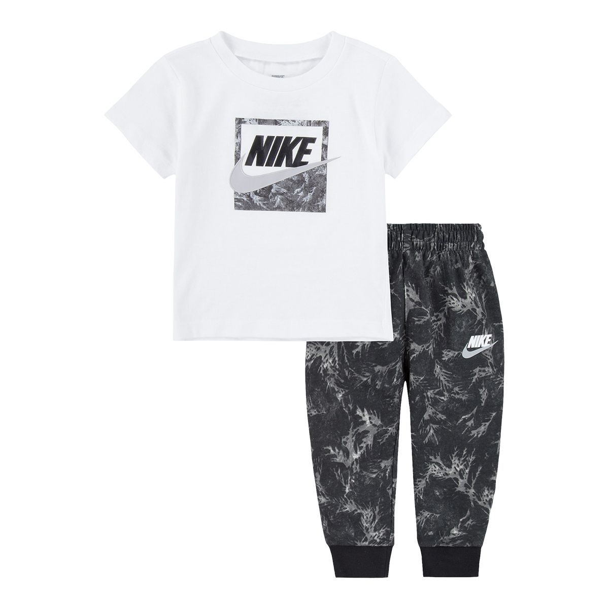 Nike Sportswear Toddler Boys' 2-4 Leaf Dye Long Sleeve Shirt And Pants Set