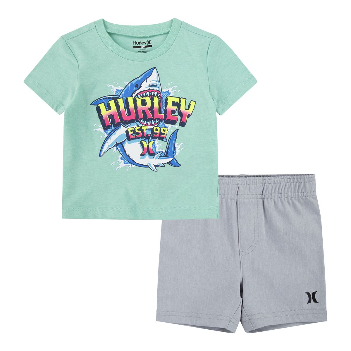 Hurley Toddler Boys' Woven T Shirt And Short Set