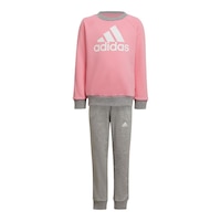 adidas Toddler Girls' 4-7 French Terry Jogger Set Front_Flat