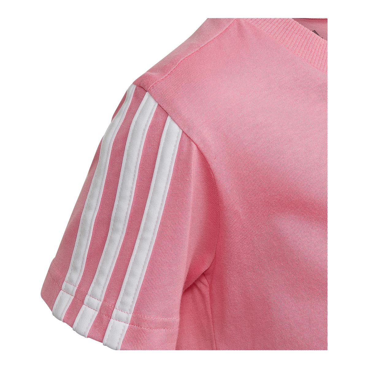 adidas Toddler Girls' 4-7 3 Stripe T Shirt