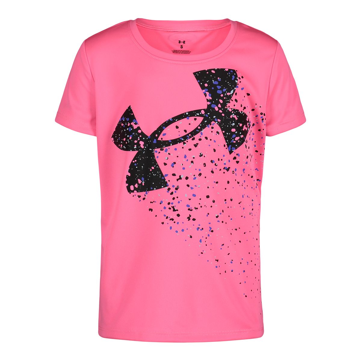 Under Armour Toddler Girls' 2-4 Galaxy Speckle Big Logo T Shirt