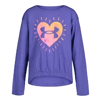 Under Armour Toddler Girls' 2-4 Heart Watercolor Long Sleeve T Shirt Front_Flat