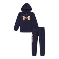 Under Armour Toddler Boys' 2-4 Symbol Big Logo Full Zip Set Front_Flat