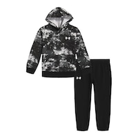 Under Armour Toddler Boys' 2-4 Splice Dye Hoodie Set Front_Flat