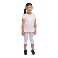 adidas Toddler Girls' 2-6X Melange All Over Print T Shirt And Capri Set Front_Flat