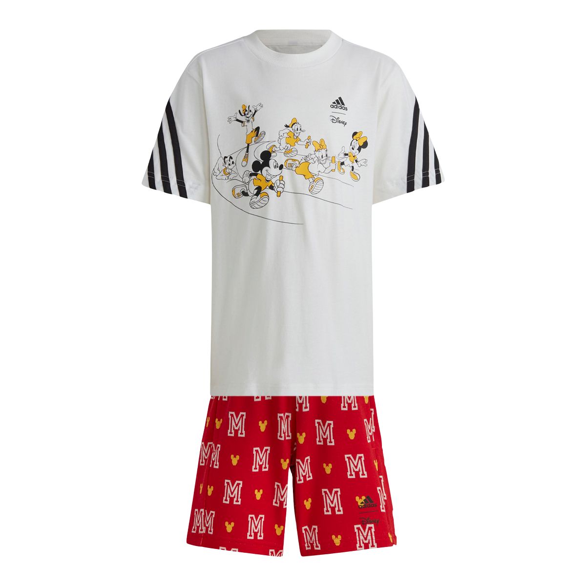adidas Kids' Disney Mickey T Shirt and Shorts Set