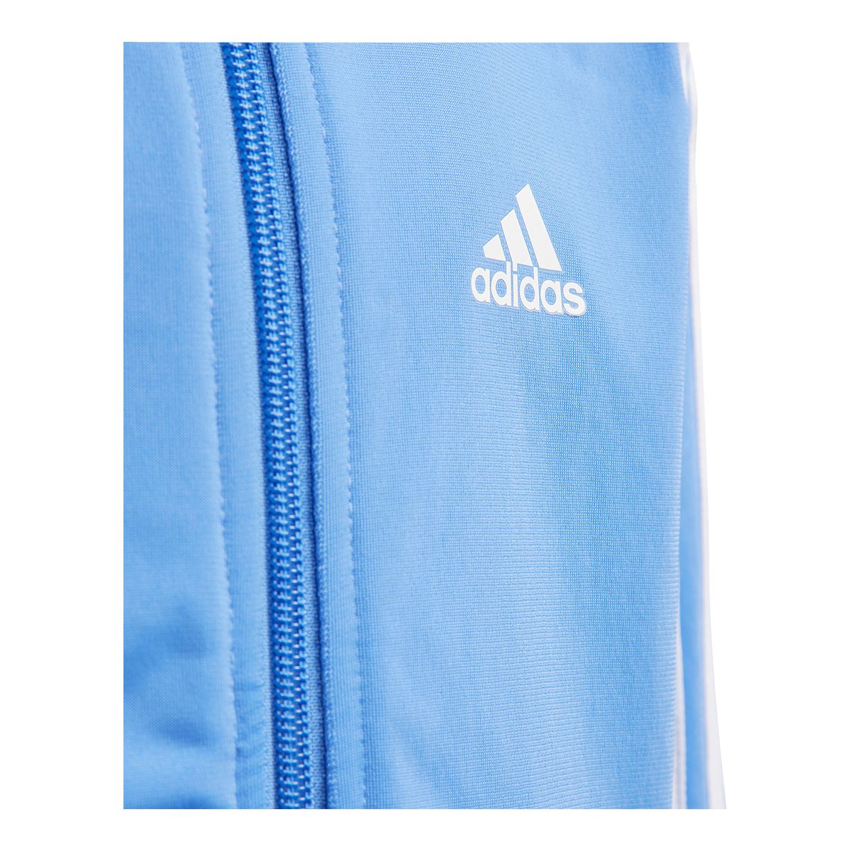 adidas Kids' 3-Stripe Colour Block Shiny Tracksuit Set