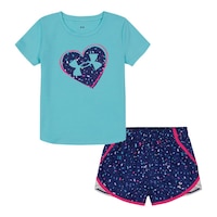 Under Armour Toddler Girls' 4-6X Sprinkle Shorts Set Front_Flat