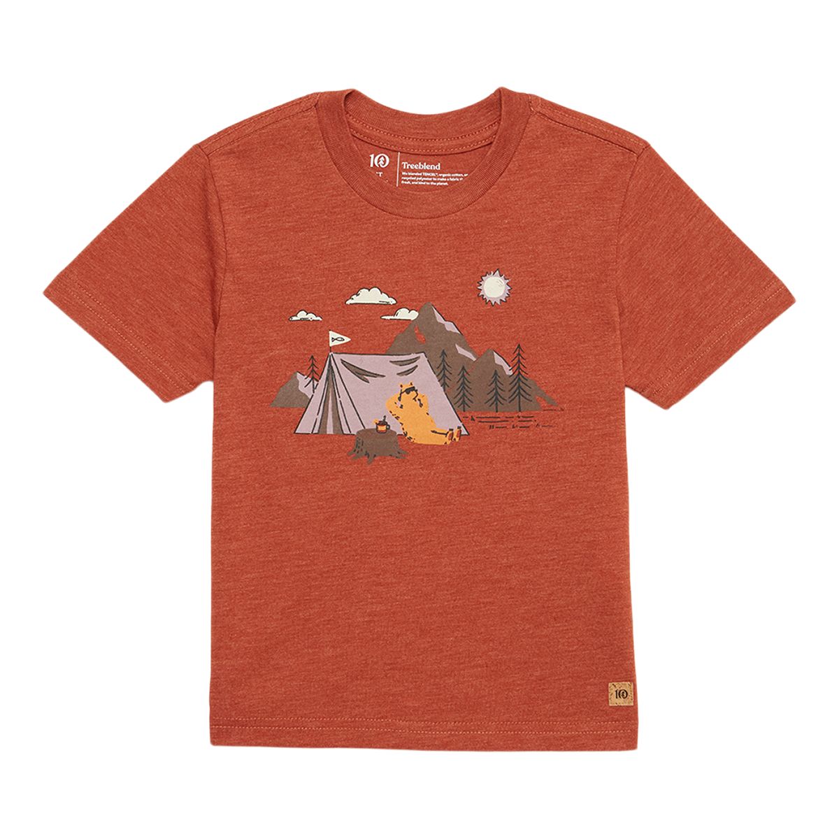 tentree Kids' Camping T Shirt