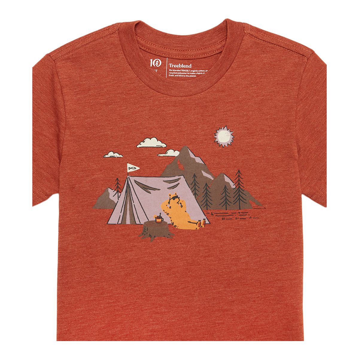 tentree Kids' Camping T Shirt