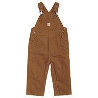 Carhartt Kids' Canvas Bib Overalls Front_Flat