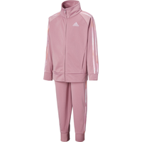 adidas Toddler Girls' 2-6X All Over Print 3-Stripe Classic Tricot Set Front_Angled_Left