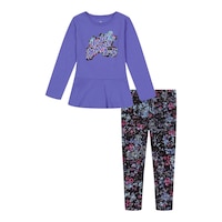 Under Armour Toddler Girls' 2-4 Floral Ditsy Leggings Set Front_Flat