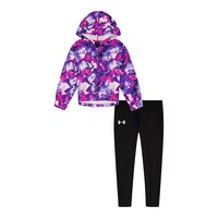 Under Armour Toddler Girls' 2-4 Abstract Brush Hoodie Set Front_Flat