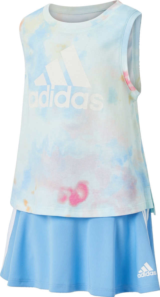 adidas Toddler Girls' 2-6X All Over Print Waist Tank and Skort Set