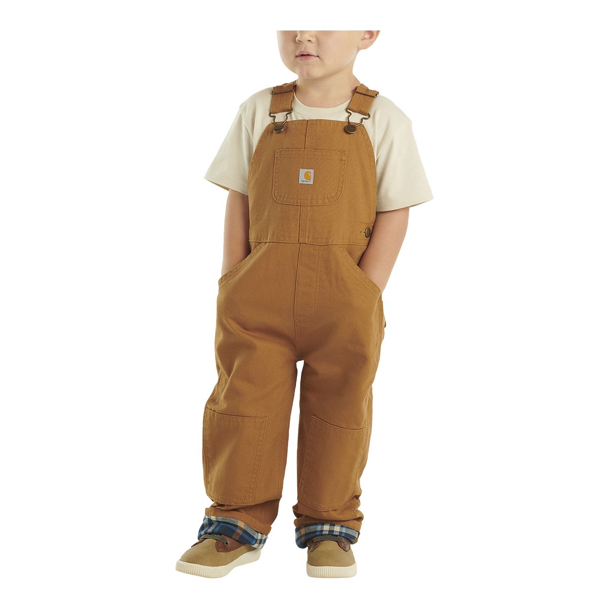 Image of Carhartt Toddler Boys' 2-4 Flannel Lined Canvas Overall Pants