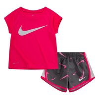 Nike Toddler Kids' 3D Swoosh All Over Print Tempo Shorts Set Front_Flat