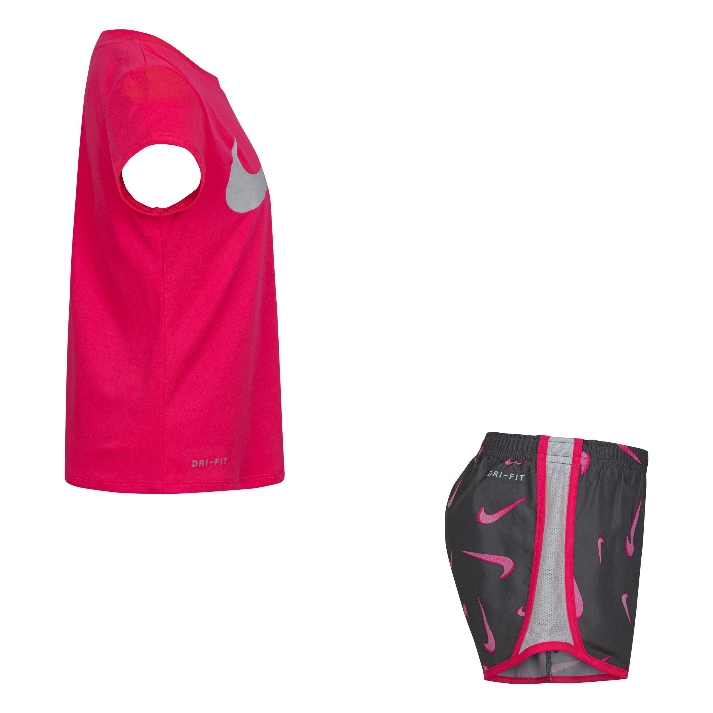 Nike Toddler Kids' 3D Swoosh All Over Print Tempo Shorts Set