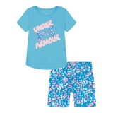 Under Armour Toddler Girls' 4-6X Core Bubble Bike Shorts Set Front_Flat
