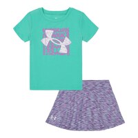 Under Armour Toddler Girls' 4-6X Logo Lock Skort Set Front_Flat