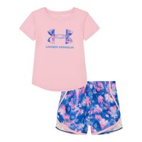 Under Armour Toddler Girls' 4-6X Printed Woven Shorts Set Front_Flat